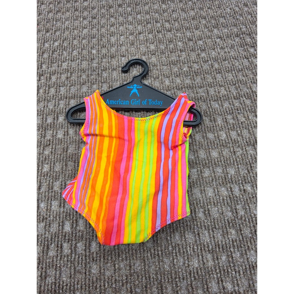 American Girl of Today Rainbow Striped Swimsuit 1998 Retired Pleasant Company